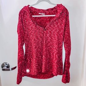Athleta Pink Heather Half-zip